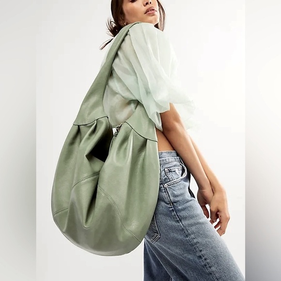Free People Handbags - FREE PEOPLE  Slouchy Carryall Bag Spearmint NWOT!